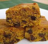 Milk Chocolate Chip Pumpkin Bars