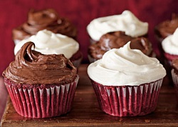 Red Velvet Cupcakes for Valentines Day