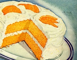 Vintage Orange Layer Cake