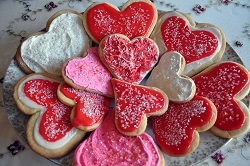 Vintage 
Valentine Sugar Cookies